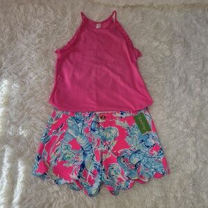 NWT Lilly Pulitzer Buttercup Short " Lobsters In Love"